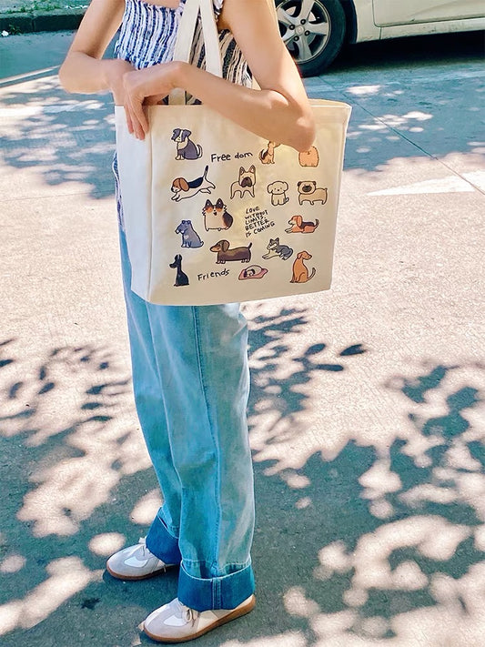 Cute Pets Tote Bag White
