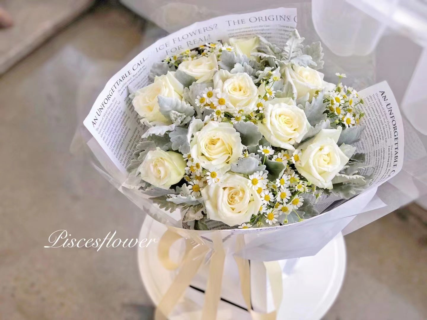 Cream Bouquet