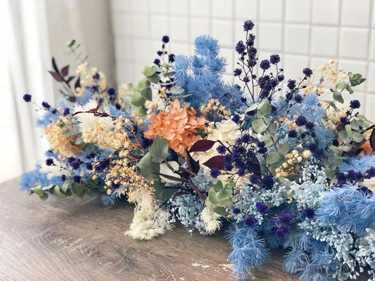 Table runner flower Dried Flower Arrangement