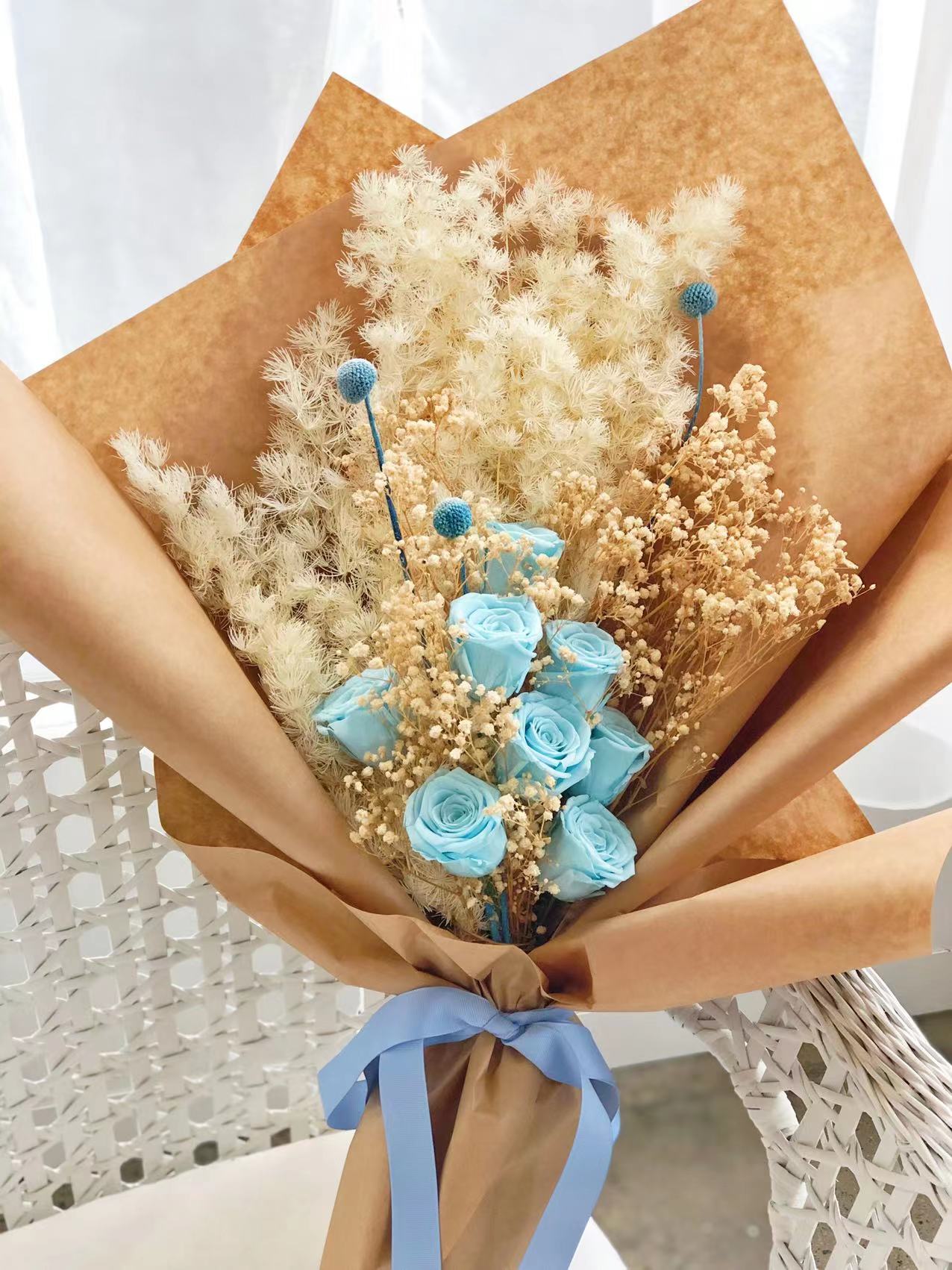 Sky Dried Flower Bouquet