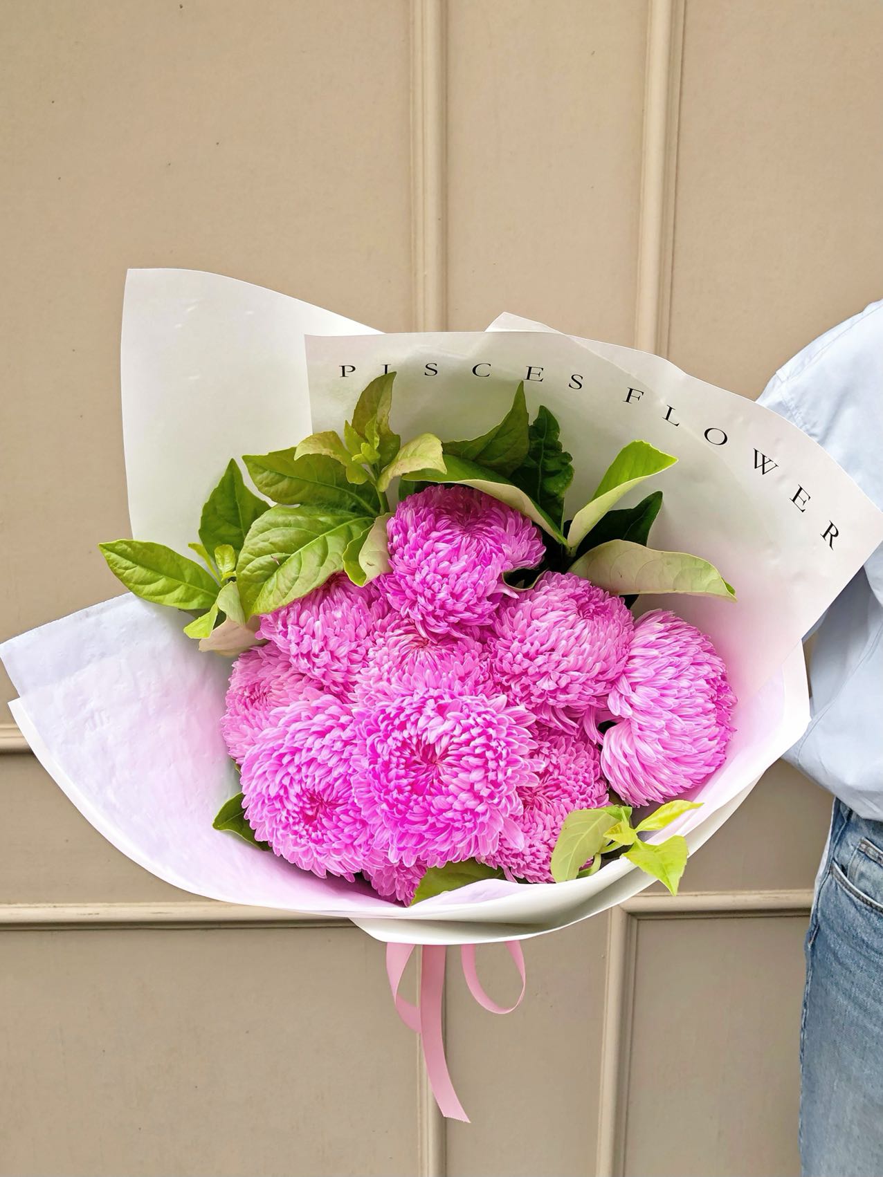Disbud Mum Flower Bouquet