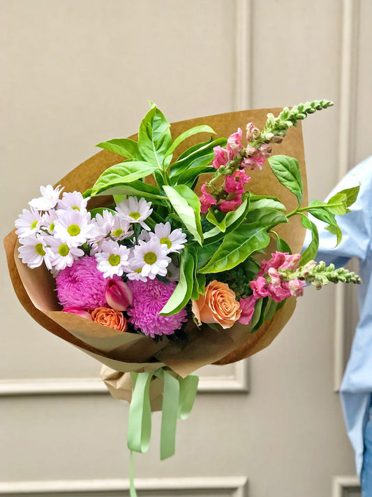 The Medium Colour Posy Flower Bouquet