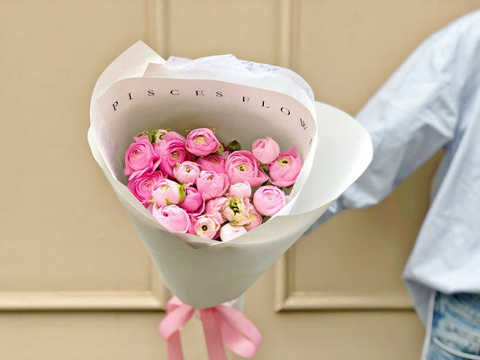 Double Ranunculus Flower Bouquet
