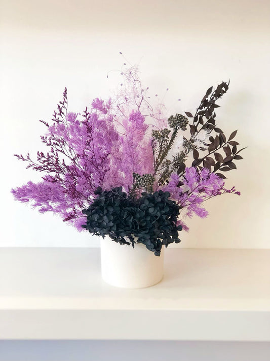 Blueberry Dried Flower Arrangement (Incl vase)