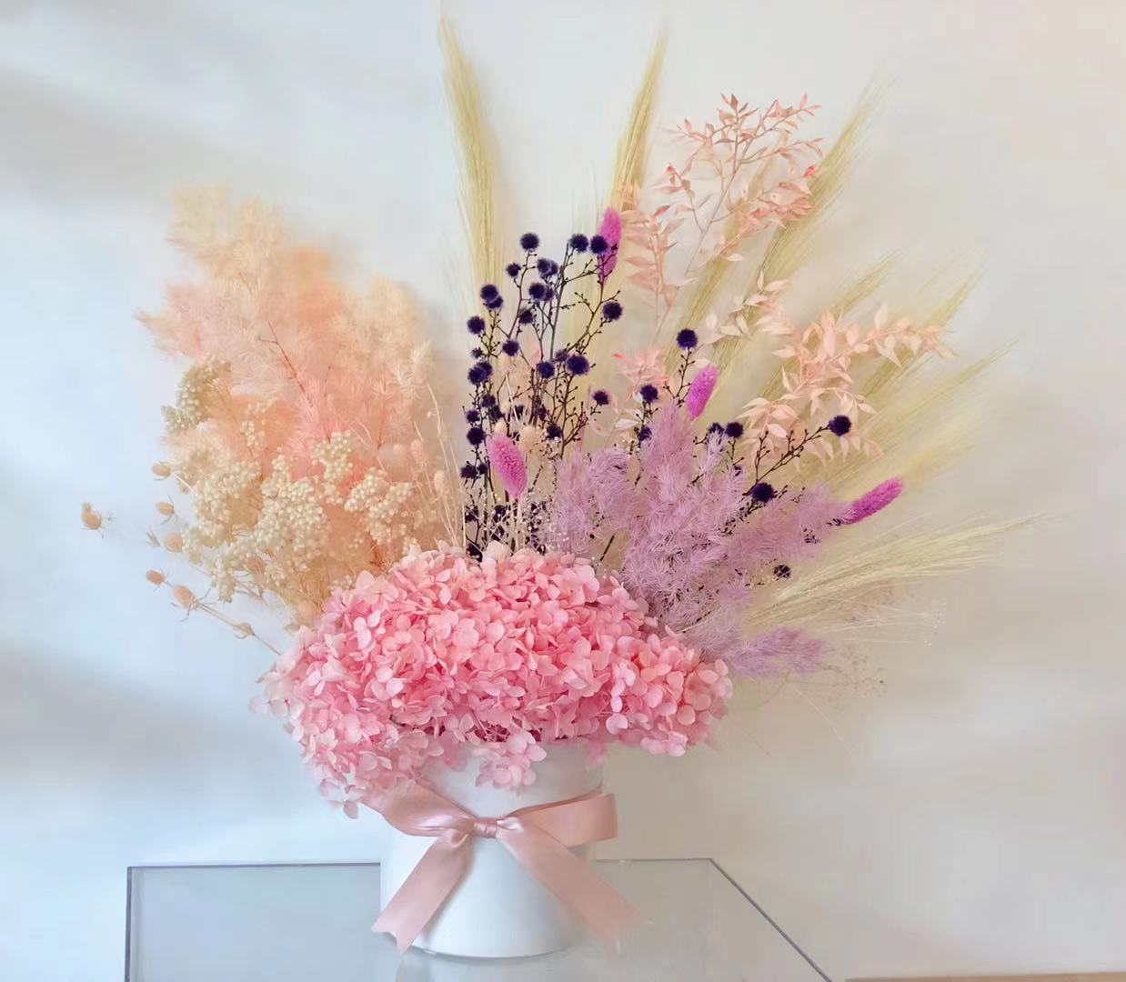 Viola Dried Flower Arrangement