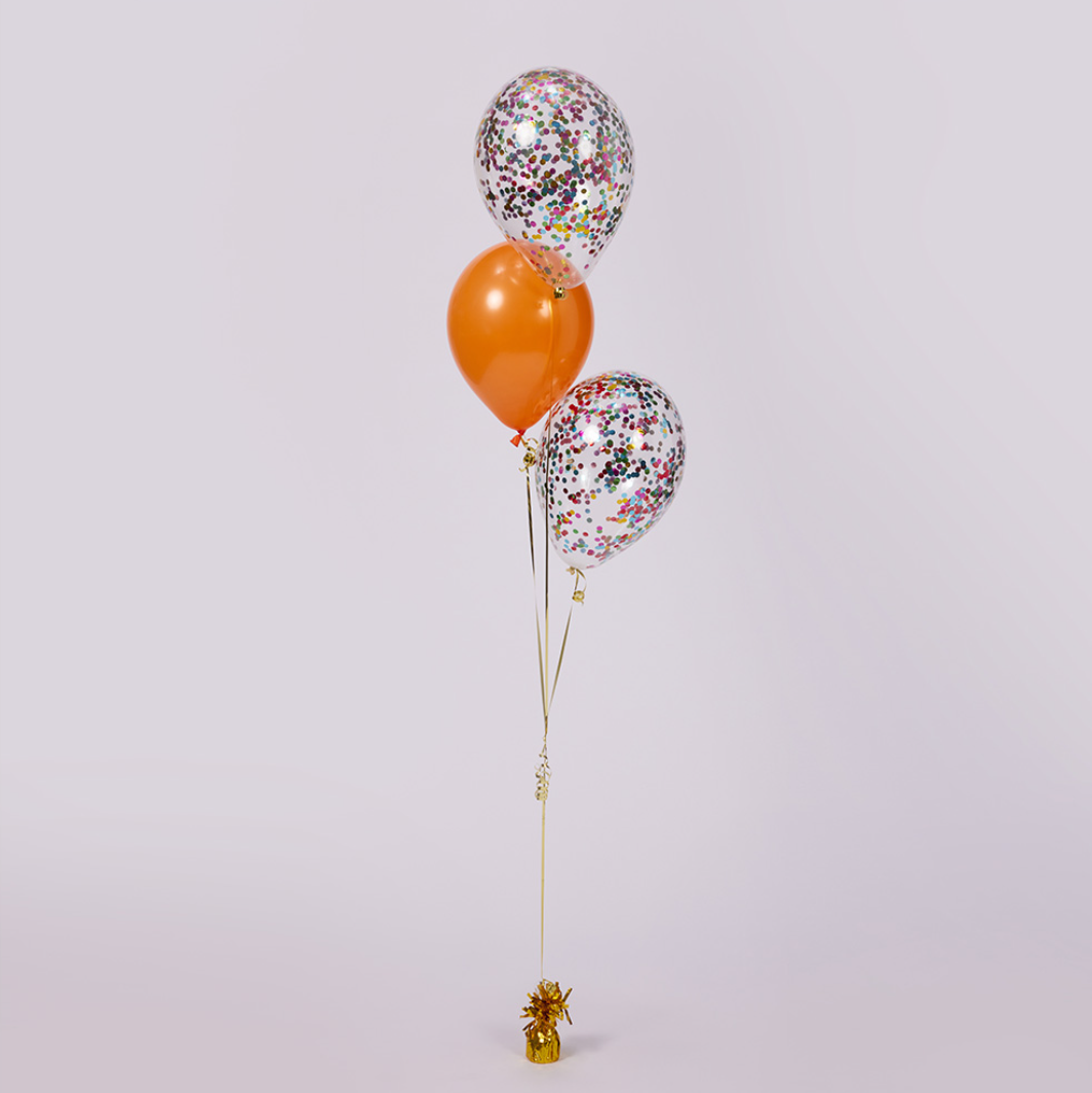 Trio Confetti Balloon Bouquet