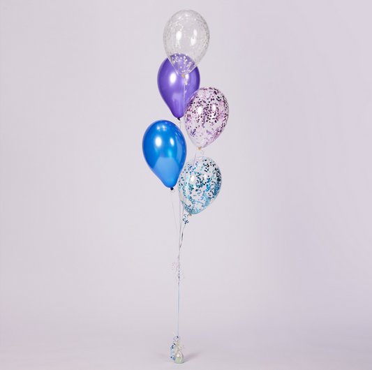 5 Confetti Balloon Bouquet