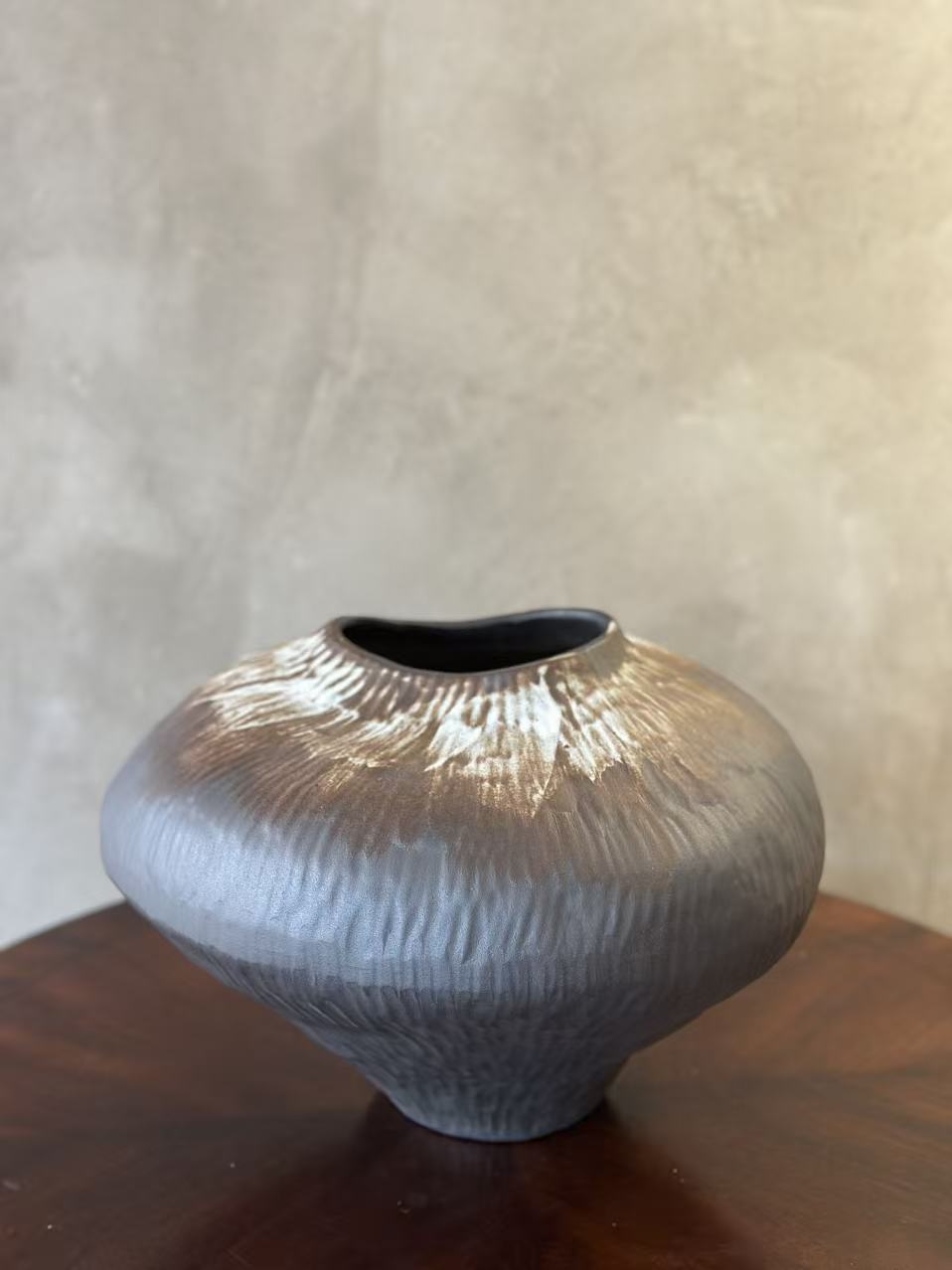 Ember Glow Ceramic Vase