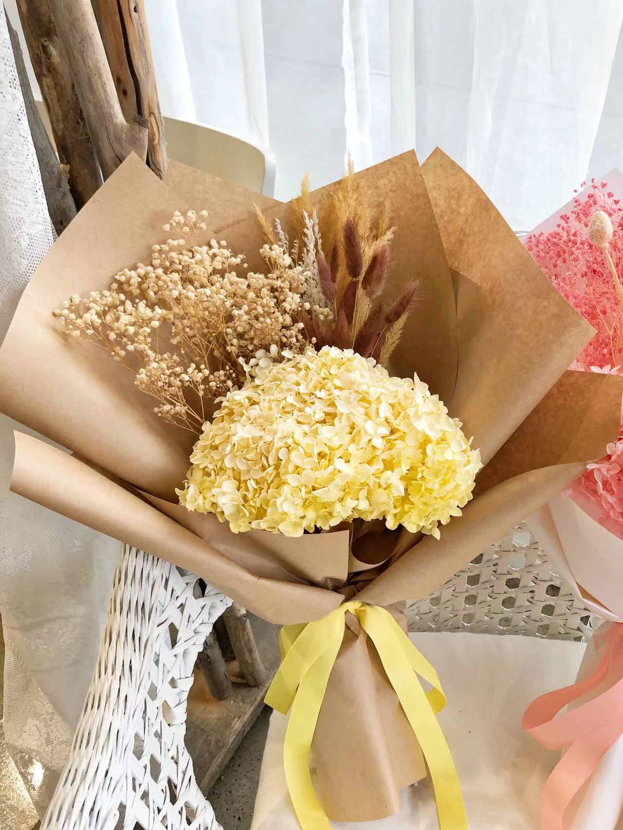 Caramel Dried Flower Bouquet