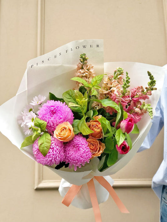 The Large Colour Posy Flower Bouquet