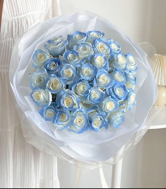 Blue Rose Flower Bouquet